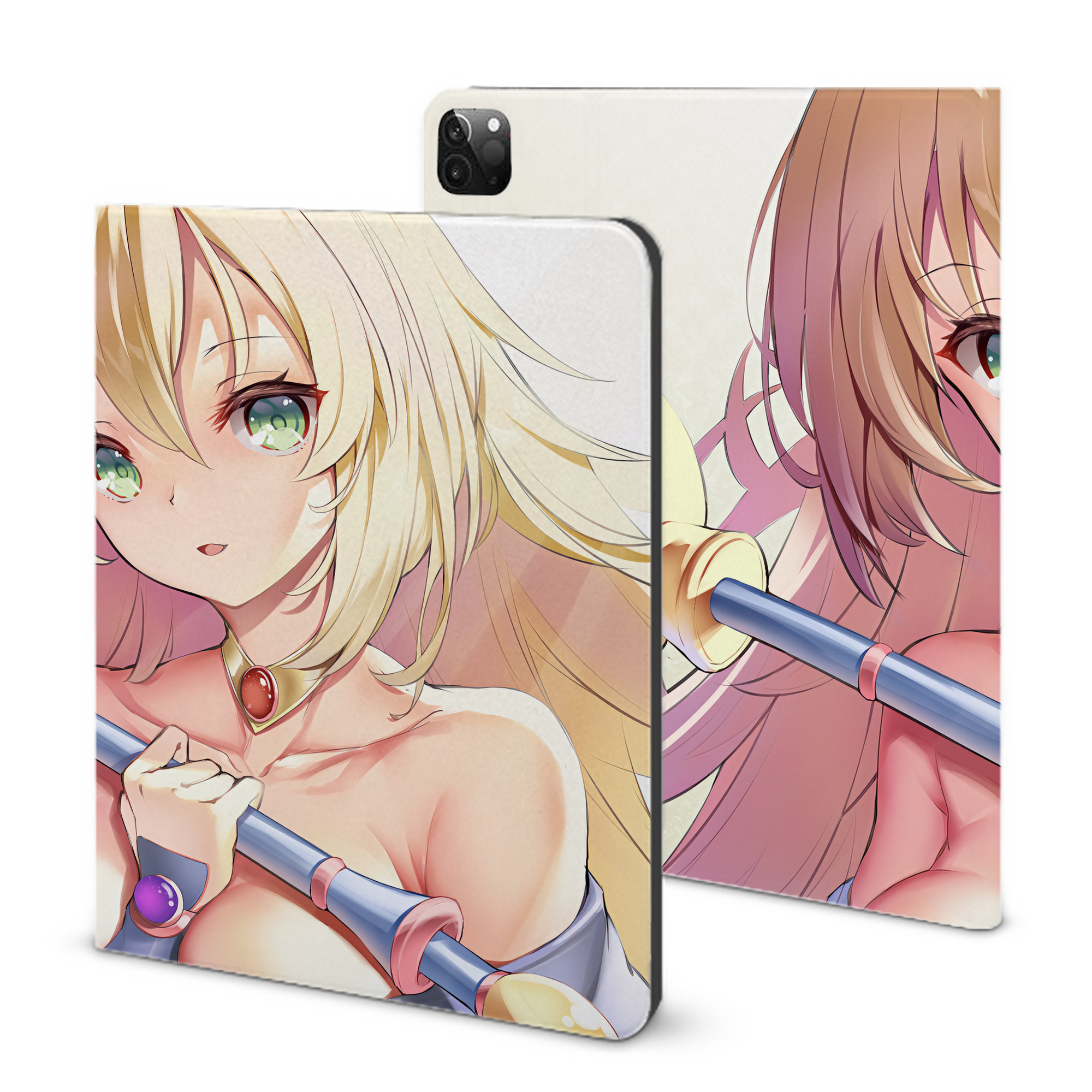 （画像用） 遊☆戯☆王 Yu-Gi-Oh! IPadケース ペンホルダー付き ブックスタイルデザイン